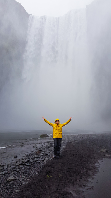 ISLANDA CASCATA SKOGAFOSS LUNGO RING ROAD