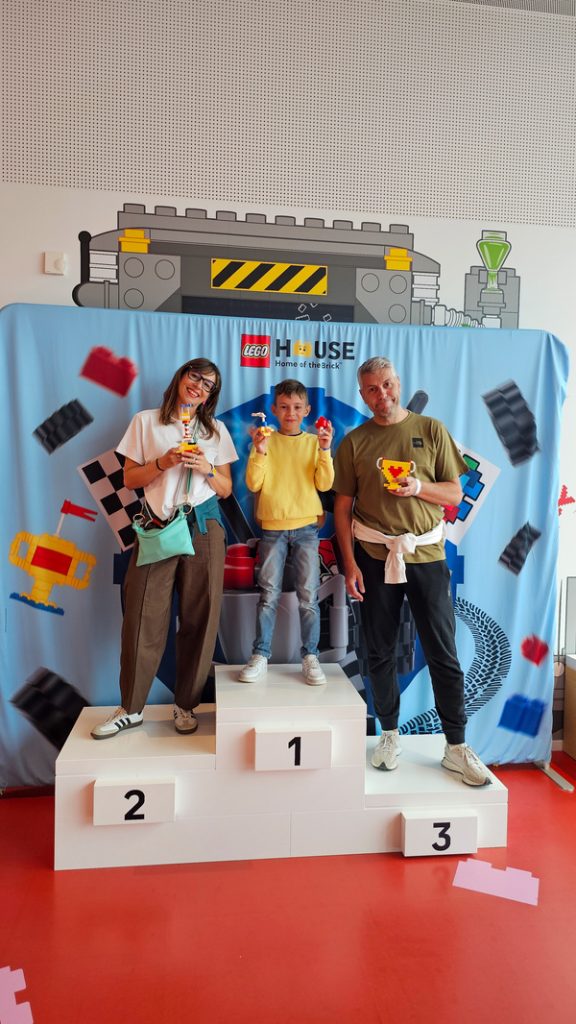 Il podio della Lego House a Billund