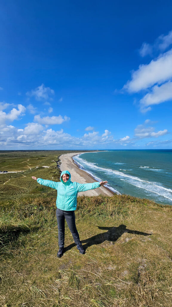 Il panorama di Bulbjerg nella Danimarca del Nord